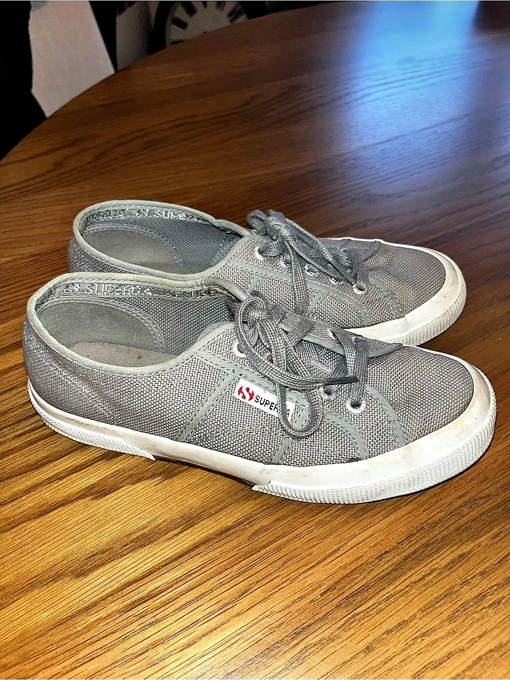 Superga 2750 Cotu Classic Gray & White Sneakers EU 37.5